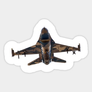 F-16 Blizzard Aggressor Head-On No Background Sticker